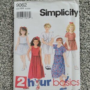 Simplicity 2 Hour Basics Pattern #9062   Uncut